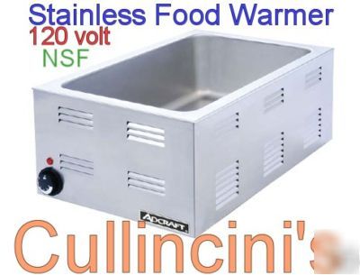 Counter top food warmer holds 12