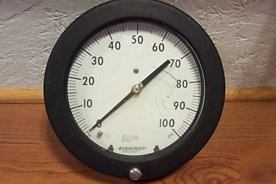 Ashcroft duragauge 0 - 100 psi 1 psi increments 5 3/4