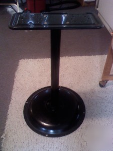 Black silent sales force pole & base/ double