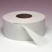 Jumbo roll toilet tissue, two-ply, white, 12
