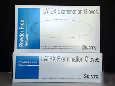 Latex examination gloves powder free-full case 1000