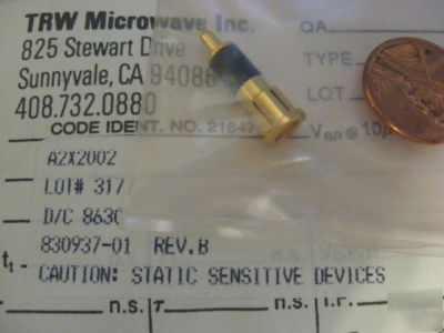 New 19 each gold microwave detector diode diodes trw 