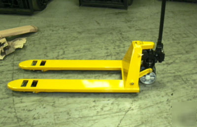 New hand pallet jack 5500 lb 27X21 narrow stylel 