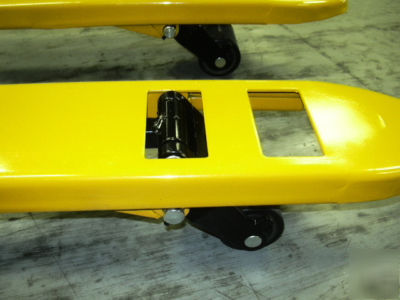 New hand pallet jack 5500 lb 27X21 narrow stylel 