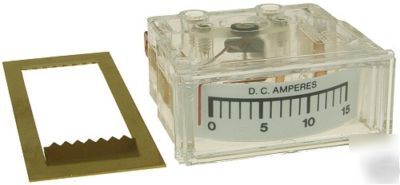 New lot 10X 15A / 15 amp dc ammeter panel meter #149X10