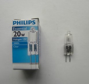 Philips 20W light bulb 12V G4 capsule halogen lamp x 50