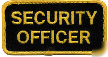 Security officer hat or jacket patch