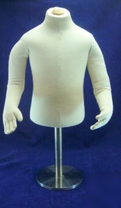 Vintage baby badsf child half torso display mannequin 