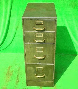 4-drawer steel storage cabinet bench base 14 x 25 x 39