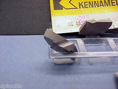 5P NG4250L K45 kennametal .240 mod. grooving insert 