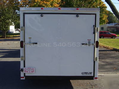 7 x 16 enclosed cargo motorcycle utility trailer