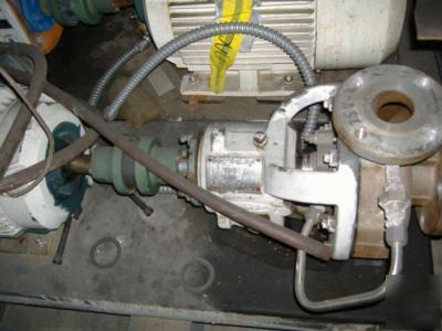 Durco mark iii 3X2X6 s/s centrifugal pump, 7.5 hp 