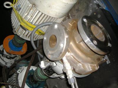 Durco mark iii 3X2X6 s/s centrifugal pump, 7.5 hp 