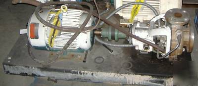 Durco mark iii 3X2X6 s/s centrifugal pump, 7.5 hp 