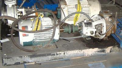 Durco mark iii 3X2X6 s/s centrifugal pump, 7.5 hp 