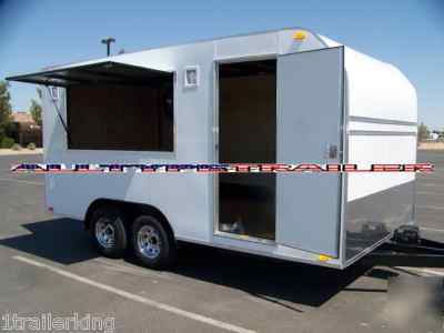 Enclosed motorcycle utv atv toy hauler camping trailer