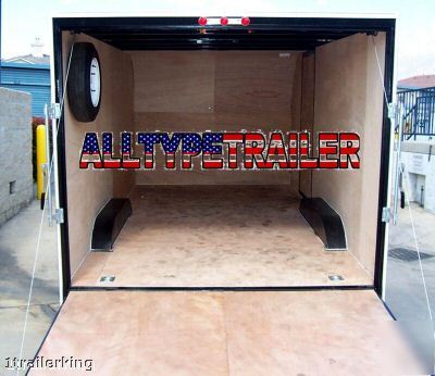Enclosed motorcycle utv atv toy hauler camping trailer