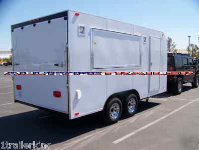 Enclosed motorcycle utv atv toy hauler camping trailer