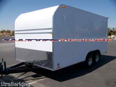 Enclosed motorcycle utv atv toy hauler camping trailer