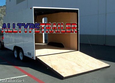 Enclosed motorcycle utv atv toy hauler camping trailer