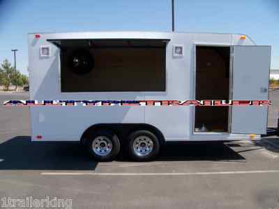 Enclosed motorcycle utv atv toy hauler camping trailer