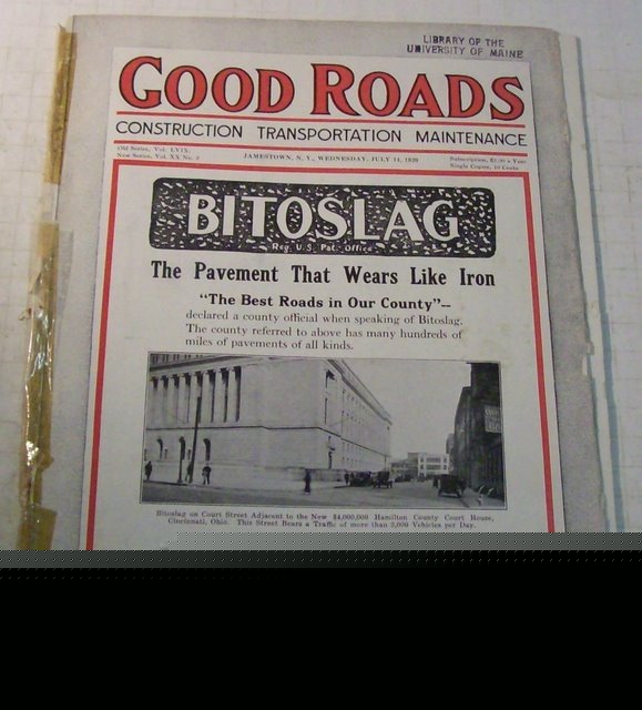 Good roads 1920 construction magazine vol.54, no.2