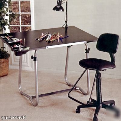 New studio rta tech drafting art drawing table - silver 