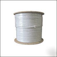 Siamese cctv camera coax power cable 1000 feet white