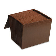Smead 70367 expanding files 31 pocket leather like red