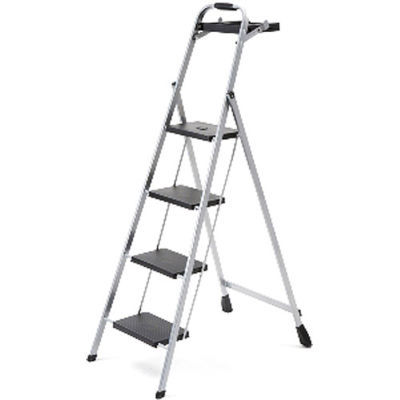 Tricam 4-step skinny mini step stool with grip and tray