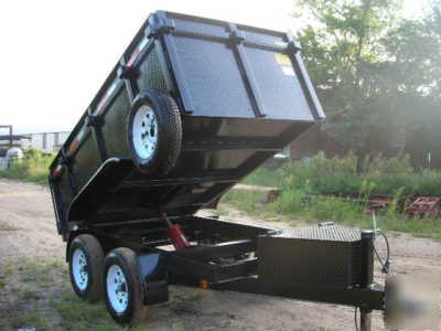 2010 5 x 10 x 4' scissor dump trailer shipping