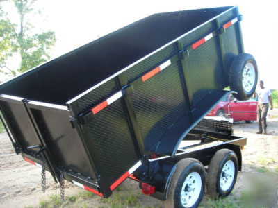 2010 5 x 10 x 4' scissor dump trailer shipping