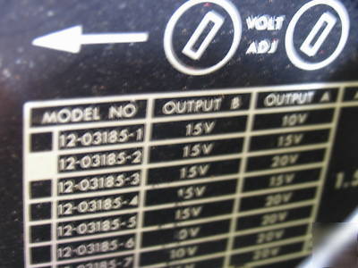 Deltron inc dual 15V / 1.5 amp regulated power supply