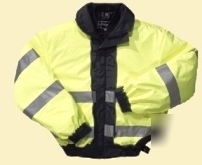 Gerber outerwear thriller x jacket navy/lime yellow-lg