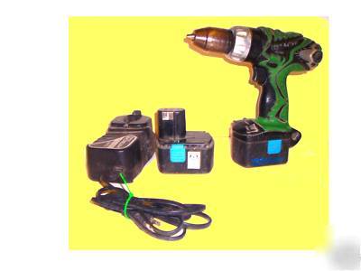 Hitachi DS14DMR 14.4 v drill, charger, 2 batteries 