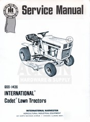 International cub cadet 76 80 81 & 111 service manual