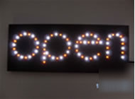 New 2 colors slim animated motion led open sign.