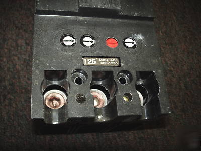 New ge circuit breaker 125 amp 3 ph adj mag TFK236125WL