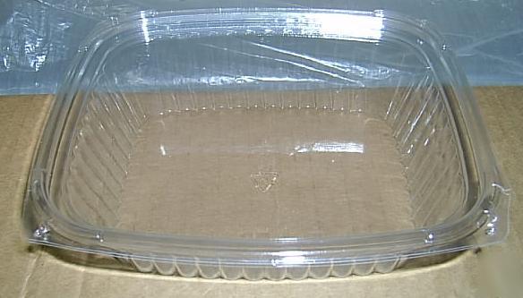 New lot 250 24 oz clear deli containers base lid to go 