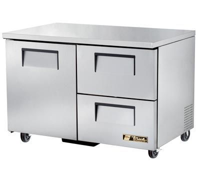 True tuc-48D-2 undercounter refrigerator 2 drawers 48