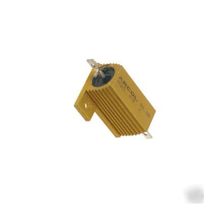 1 x 10R 25W aluminium clad wirewound power resistor