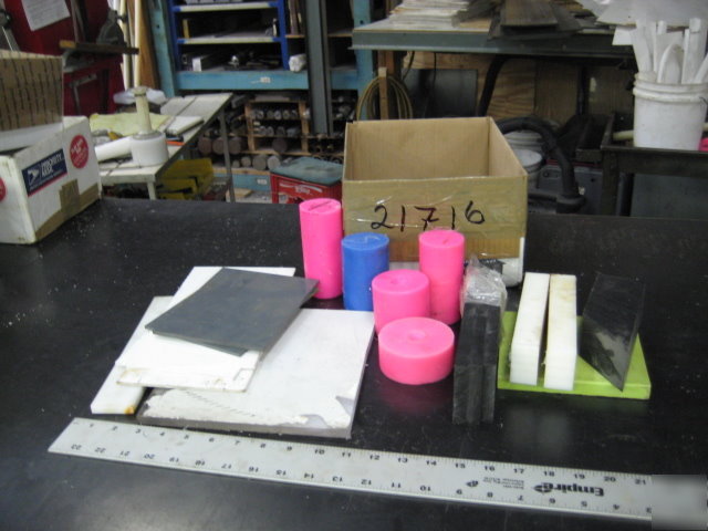21716 uhmw, thick acrylic, ceram p, pvc, nylon flatrate