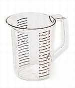 Bouncer clear measuring cup - 1 qt. - 3216CL - 3216