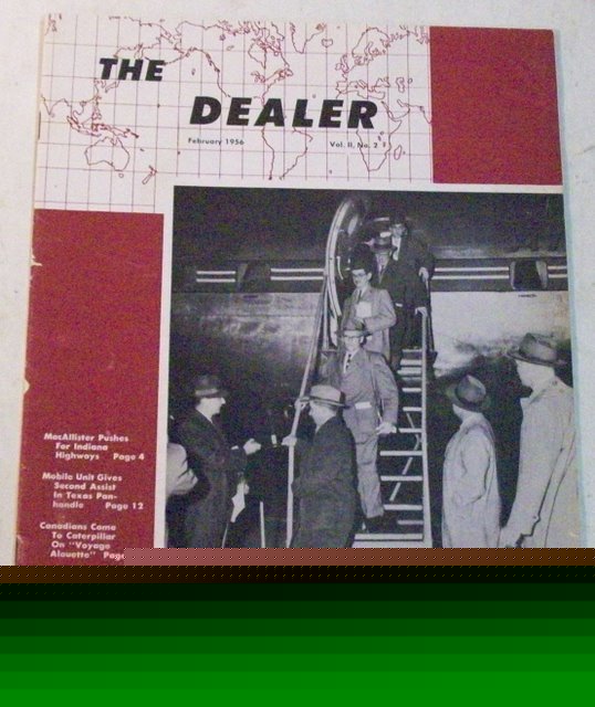 Caterpillar feb. 1956 dealer magazine brochure v 2 # 2