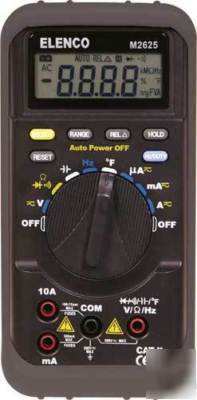 Elenco model M2625 multimeter w/ auto range & shutoff