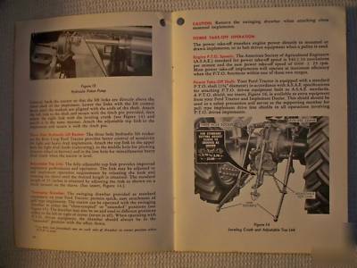 Ford 701 and 901 series tractor owner's manual, 1958