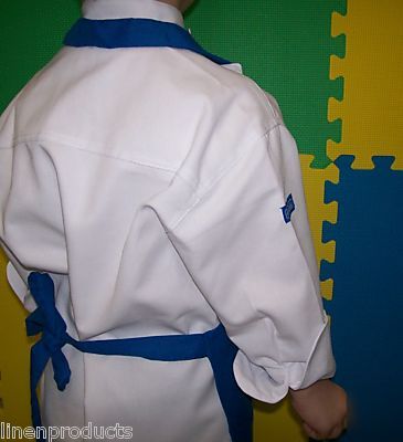 Lot of 3 kids coat chef jacket +hat+flag+apron gift 