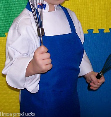 Lot of 3 kids coat chef jacket +hat+flag+apron gift 