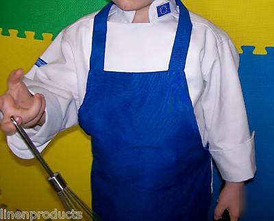 Lot of 3 kids coat chef jacket +hat+flag+apron gift 