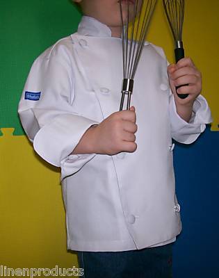 Lot of 3 kids coat chef jacket +hat+flag+apron gift 